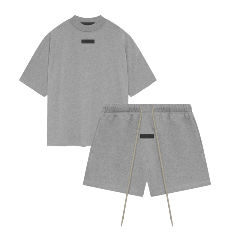 FW23 dark heather oatmeal set