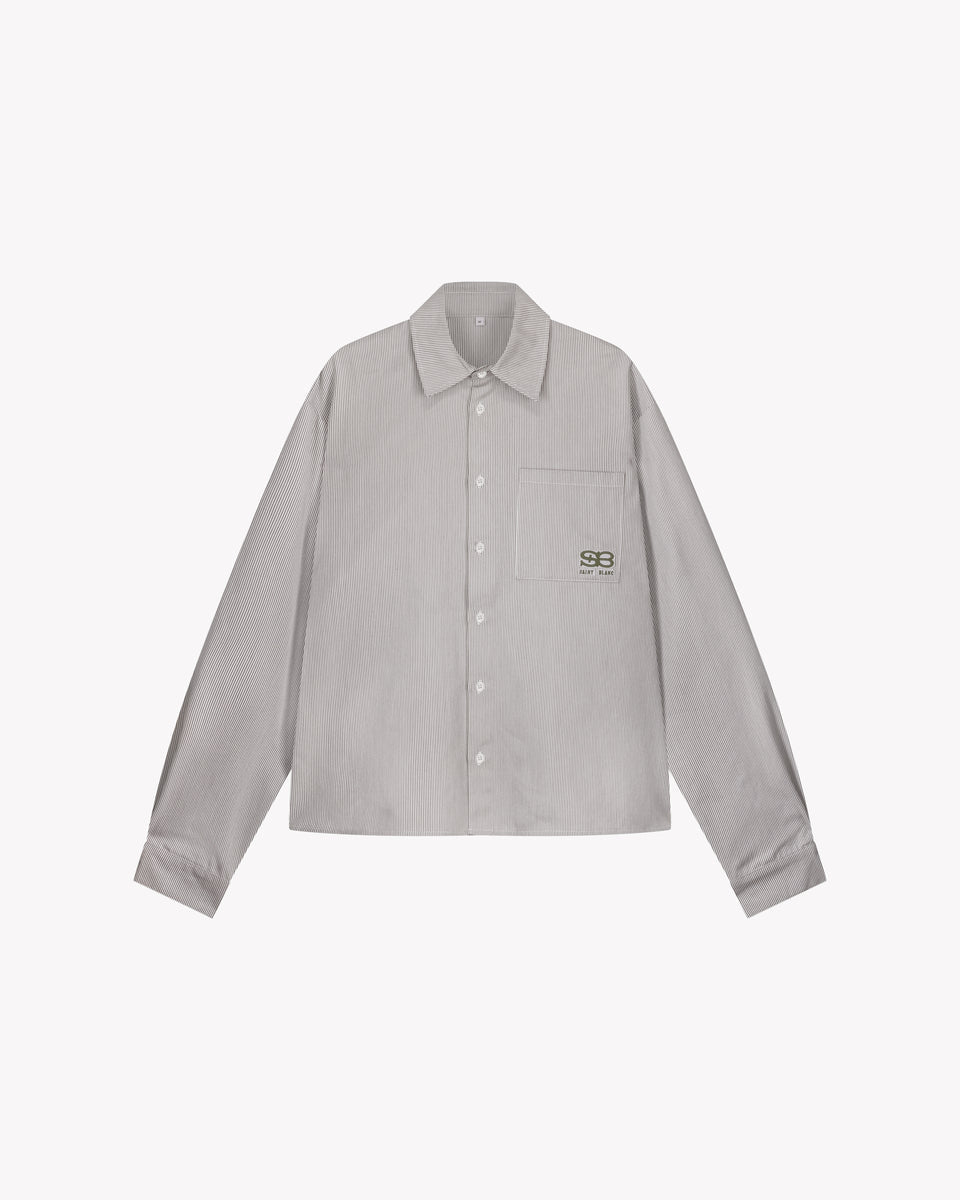 SAINT BLANC APPLIQUE BUTTON SHIRT