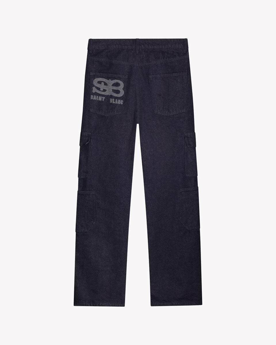 SAINT BLANC MULTI POCKET SCRIPT JEANS