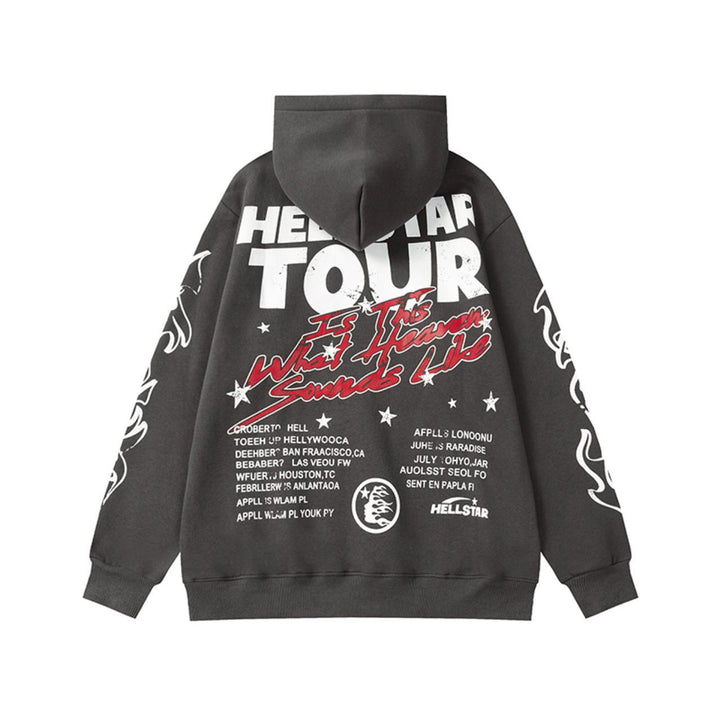 Hellstar Records Tour Hoodie, Black