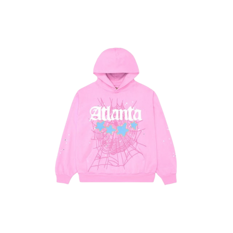 Sp5der Atlanta Hoodie, Pink,