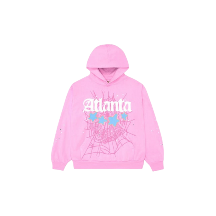 Sp5der Atlanta Hoodie, Pink,