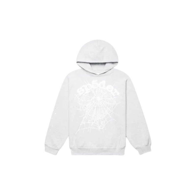 Sp5der OG Web Hoodie Heather Grey