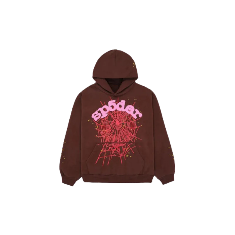 Sp5der Web Hoodie, Brown
