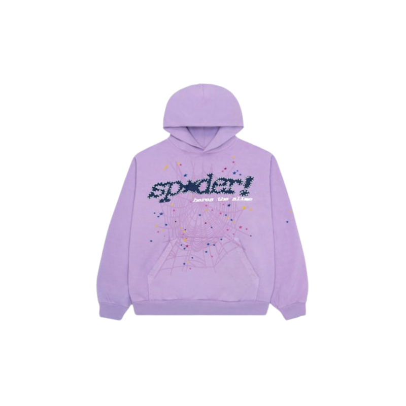 Sp5der Acai Hoodie, Purple,