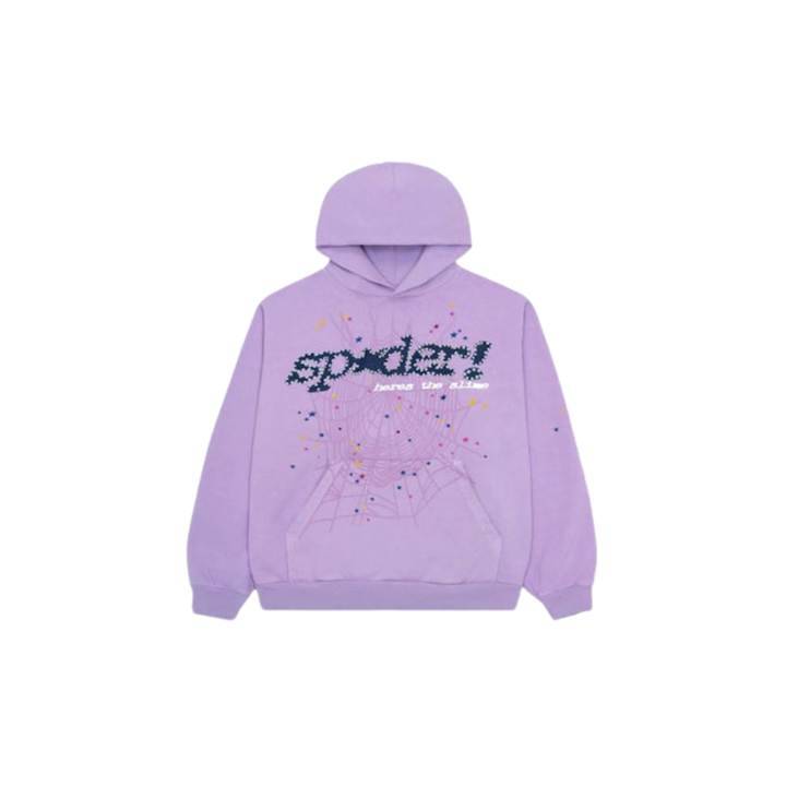 Sp5der Acai Hoodie, Purple,