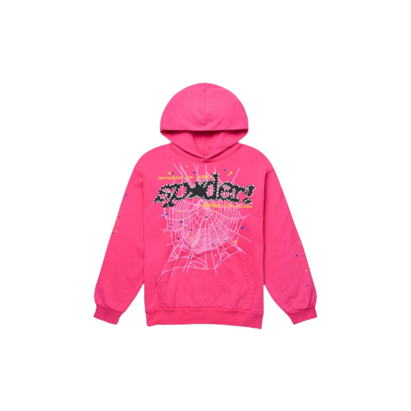 Sp5der P*nk V2 Hoodie, Pink