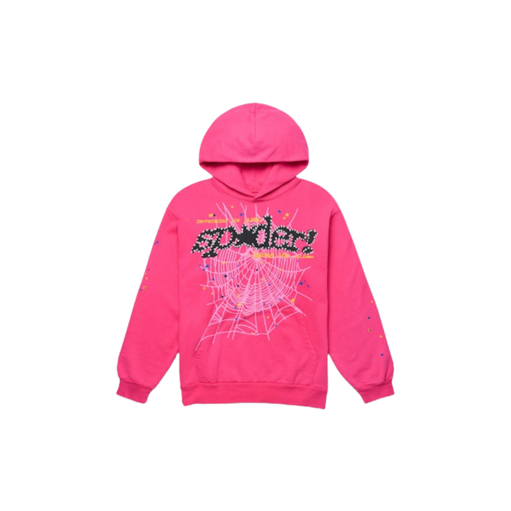 Sp5der P*nk V2 Hoodie, Pink