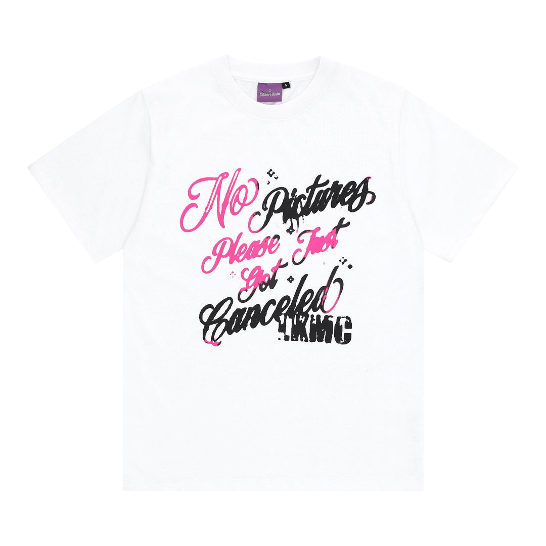 T-SHIRT WHITE/PINK - CANCELED