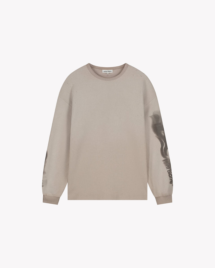Blur Waffle Knit Long Sleeve