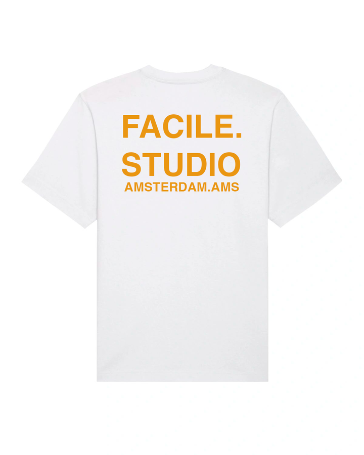 Facilestudio Tee - White Orange