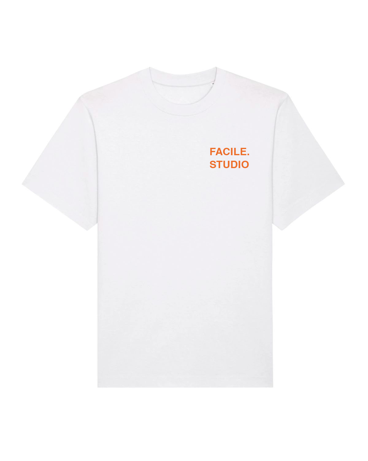 Facilestudio Tee - White Orange
