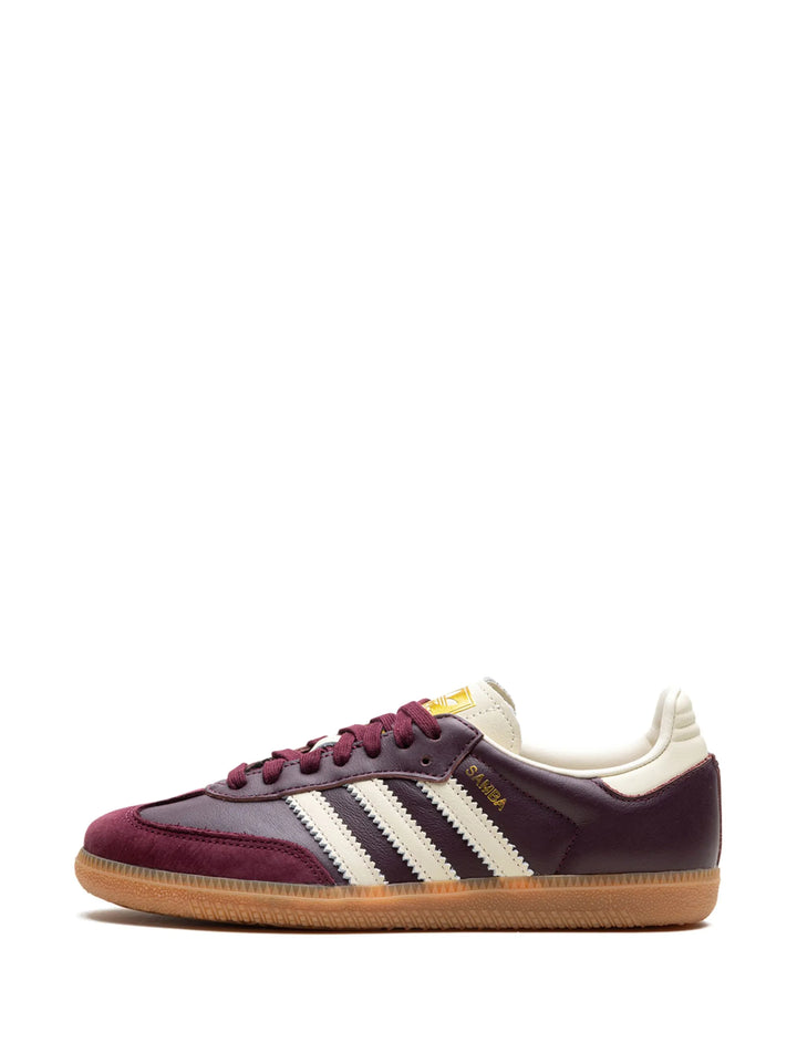 Adidas Samba Maroon Gold Metallic