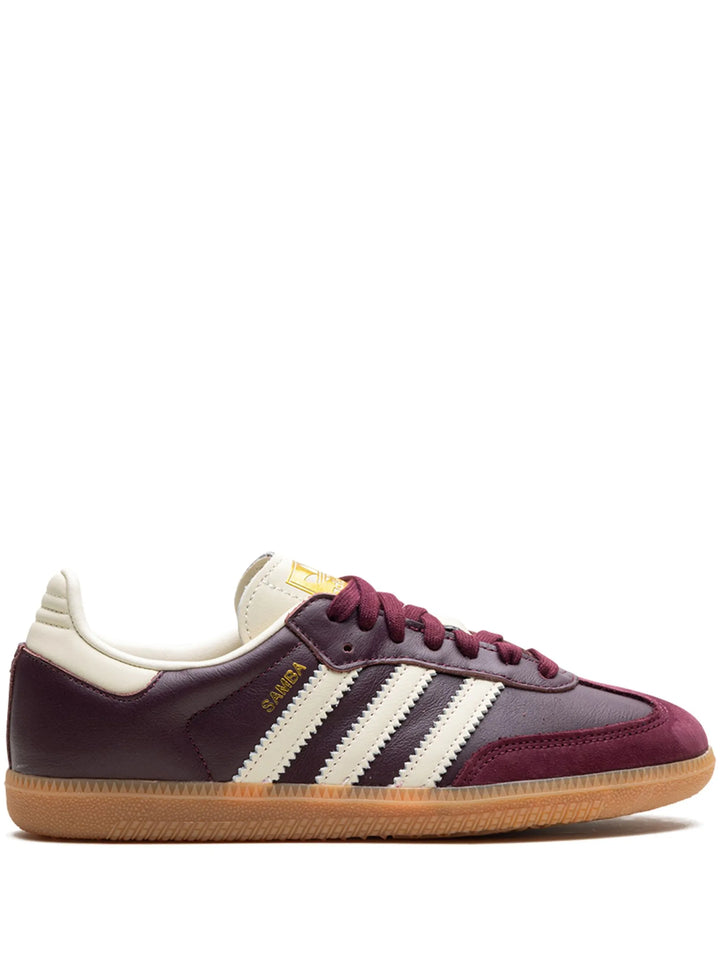 Adidas Samba Maroon Gold Metallic