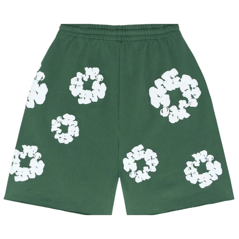 Denim Tears The Cotton Wreath Shorts Green