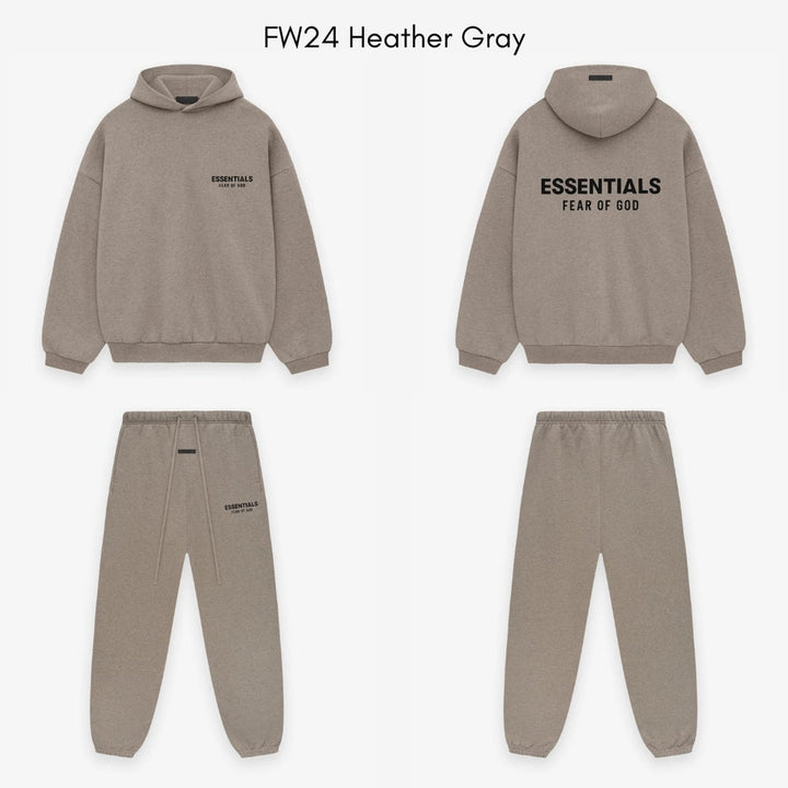 FEAR OF GOD ESSENTIALS FW24 HEATHER GREY HOODIE