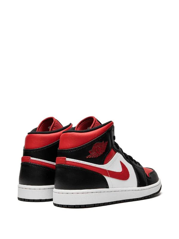 Jordan 1 Mid White Black Red (2022)